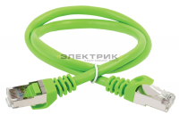 Коммутационный шнур (патч-корд) кат.6 FTP PVC 1м зеленый ITK