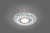 Светильник встраиваемый прозрачный хром CD922 с LED подсветкой 4000К под лампу G5.3 100х25мм IP20 FE