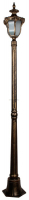 Светильник садово-парковый столб шестигранный черное золото "Флоренция" PL4047 60Вт Е27 200х175х1680