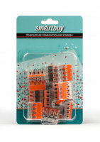 Компактная соединительная клемма 4-х проводная с рычажками (уп.15шт) Smartbuy