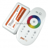 Контроллер для светодиодной ленты RGB 12-24В 6А 216-432Вт IP20 белый PRC-4000HF JazzWay