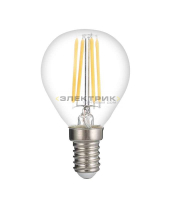 Лампа светодиодная филаментная PLED OMNI FL FR G45 6Вт Е14 4000К 540Лм 45х90мм JazzWay