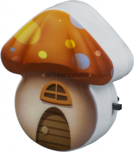 Светильник светодиодный-ночник NNL-SW10 грибочек с выключателем IP20 Navigator