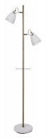 Светильник напольный торшер New York 40Вт Е27 400х280х1700мм белый+старинная медь Camelion