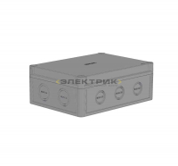 Коробка АБС низкая крышка светло-серая DIN 190х140х73мм IP65 HEGEL