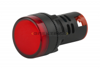Лампа AD22DS(LED) матрица 22мм красная 12В AC/DC BLS10-ADDS-012-K04E ЭРА
