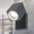 Светильник настенный фасадный WL37 под лампу GU10 серый 95x66x100мм IP54 ЭРА