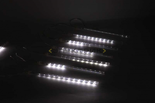 Гирлянда светодиодная "Сосульки" 2,1х0,3м 144LED 24В холодный свет IP44 ЭРА