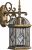 Светильник садово-парковый шестигранный на стену вниз черное золото "Венеция" PL131 60Вт Е27 205х230