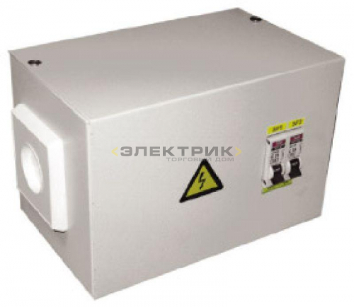Ящик с понижающим трансформатором ЯТП-0,25 220/12В 2 автоматических выключателя Basic EKF