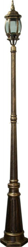 Светильник садово-парковый восьмигранный столб черное золото "Классика" 100Вт Е27 160х2060мм IP44 FE
