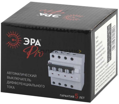 Автоматический выключатель дифференциального тока АВДТ 63 3P+N 25А 300мА тип A 6кА хар-ка С Pro NO-9
