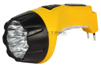 Аккумуляторный светодиодный фонарь желтый с прямой зарядкой 15+10LED 4В 0,8Ач Smartbuy
