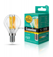 Лампа светодиодная филаментная CL FL G45 12Вт Е14 3000К 1105Лм 45х80мм Camelion