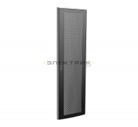 Дверь перфорированная для шкафа LINEA N 18U 600мм черный ITK