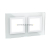 Рамка двухместная универсальная стеклянная белая Avanti DKC