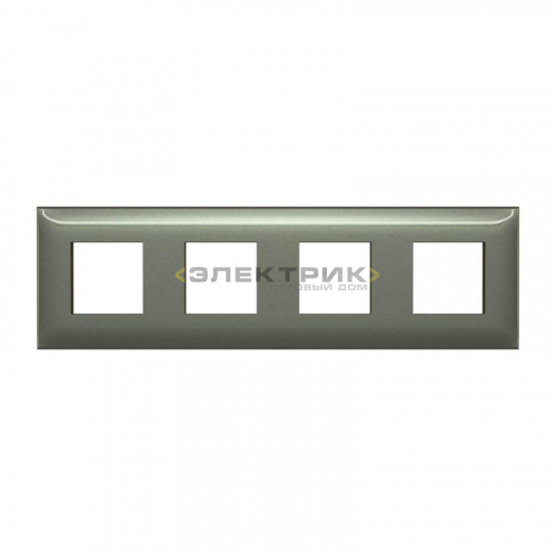 Рамка четырехместная универсальная серый жемчуг ARTLEBEDEV Avanti DKC