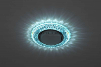 Светильник декоративный голубой DK LD23 BL1/WH c белой светодиодной подсветкой 15Вт GX53 IP20 ЭРА