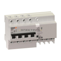 Выключатель автоматический дифференциального тока АД14-42 4Р 40А 30мА 4.5кА тип A хар-ка C КЭАЗ