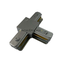 Коннектор для трековых систем PTR CT-GR T-образный серый JazzWay