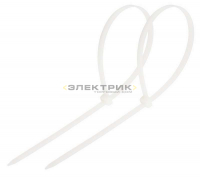 Хомут-стяжка кабельная нейлоновая 250х4.8мм белая (уп.100шт) REXANT