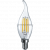 Лампа светодиодная филаментная FL CL CW35 4Вт Е14 2700К 350Лм 35х118мм Navigator