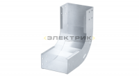 Угол для лотка вертикальный внутренний 90 градусов 80х700мм R300 1.5мм нержавеющая сталь AISI 304 DK