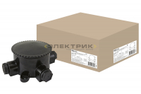 Коробка электромонтажная ОП КЭМ 2-660-3 D95мм 3-х рожковая карболит IP65 TDM