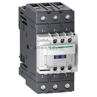 Контактор LC1D 3Р 65А 1НО+1Н3 24В DC зажим EverLink TeSys D Schneider Electric