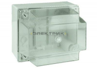 Коробка распределительная ОП 240х190х155мм гладкие стенки прозрачная крышка IP56 DKC