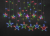 Гирлянда светодиодная звездная бахрома 138LED 2,5х0,6м многоцветный RGB 220В прозрачный провод ПВХ I