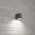 Светильник садово-парковый на стену серый без лампы "Техно" DH014 35Вт GU10 81х92х92мм IP54 FERON