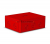 Коробка ПК низкая крышка красная пустая 240х190х93мм IP65 HEGEL