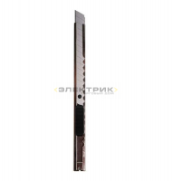 Нож с сегментированным лезвием 9мм корпус металлический c клипсой REXANT