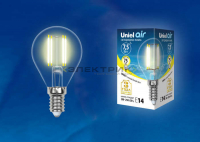 Лампа светодиодная филаментная FL CL G45 7.5Вт Е14 3000К 745Лм 45х70мм Uniel