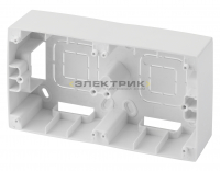 Коробка двойная для накладного монтажа механизмов серии Эра12 белая 12-6102-01 ЭРА