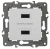Устройство зарядное скрытое USB 14-4110-01 5В-2100мА Elegance белый ЭРА