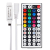 Контроллер мини для светодиодной ленты RGB 72-144Вт 12-24В с ИК-пультом 44 кнопки Neon-Night