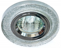 Светильник встраиваемый серебряный хром DL8060-2 под лампу G5.3 90х23мм IP20 FERON