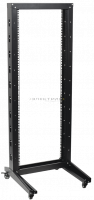 ITK 19" однорамная стойка, 42U, 600x600мм, на роликах, черная IEK