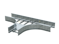 Ответвитель для лестничного лотка Т-образный 600х100мм R-660 горячеоцинкованный DKC