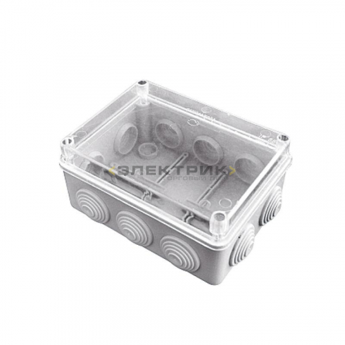 Коробка распаячная КМР-050-042пк пылевлагозащитная 190х140х70мм 10 мембранных вводов уплотнительный 
