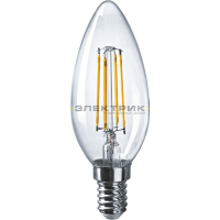 Лампа светодиодная филаментная FL CL С35 8Вт Е14 2700К 800Лм 35х98мм ОНЛАЙТ