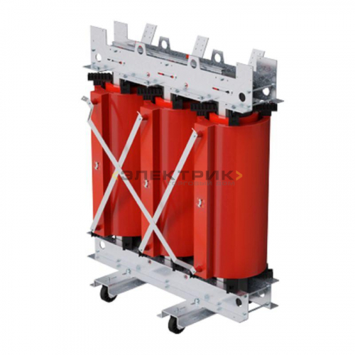 Трансформатор с литой изоляцией 1250кВА 10/0.4кВ D/Yn–11 IP00 вентиляция DKC