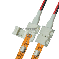 Коннектор для светодиодной ленты 12В SMD5050 IP20 с блоком питания провод 10см (уп.20шт) Uniel