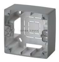 Коробка для накладного монтажа механизмов серии Эра12 1 пост графит 12-6101-12 ЭРА