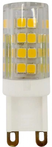 Лампа светодиодная керамика CL JCD 3.5Вт G9 4000К 280Лм 16х50мм ЭРА