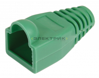 ITK Колпачок изолирующий для разъема RJ-45, PVC, зеленый IEK