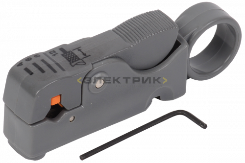 ITK Инструмент для зачистки и обрезки коакс кабеля IEK