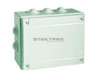 Коробка распределительная ОП 100х100х50мм 8+2 кабельных вводов d25/20мм IP55 DKC